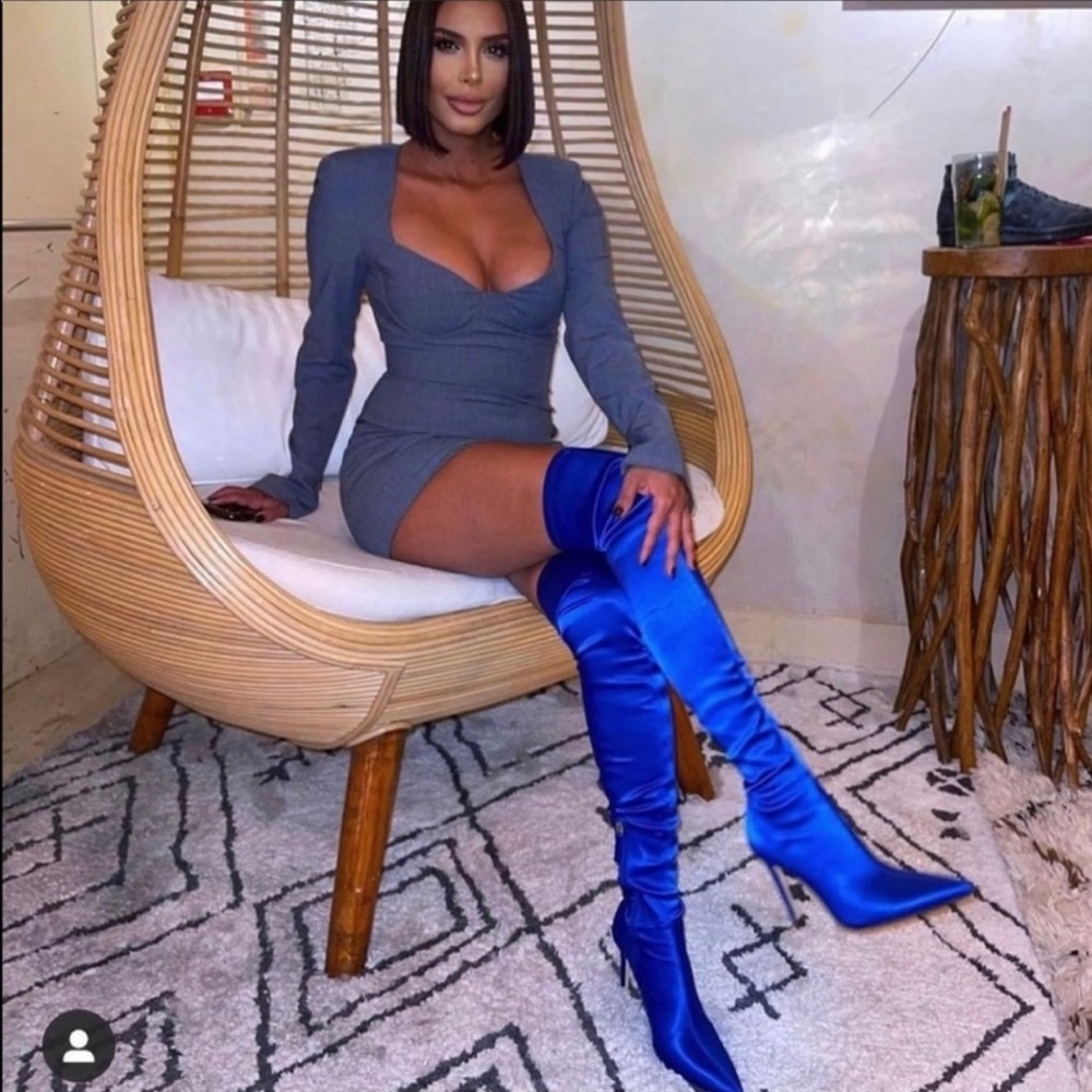 Zara Grey Bustier Style Short Fitted Dress - Picture 14 of 16